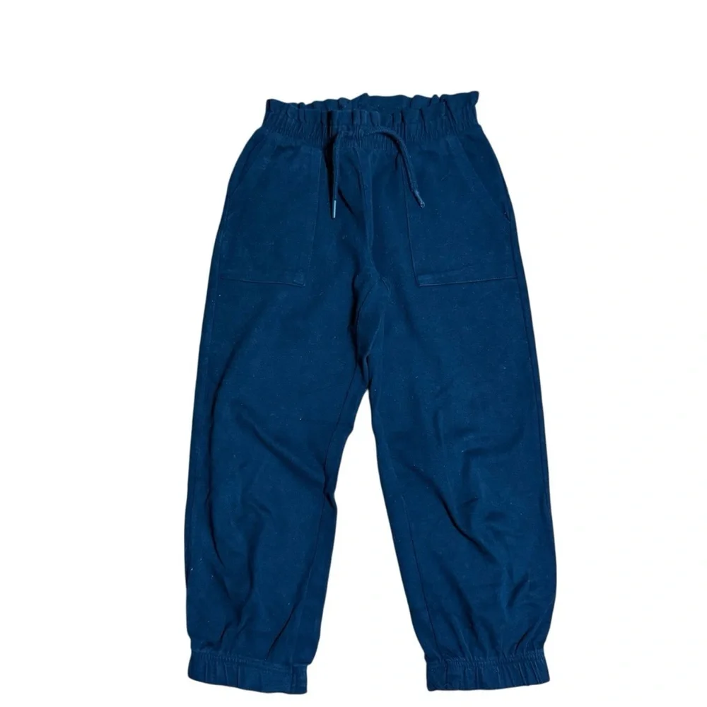 Zara Kids Long Cotton Black Joggers with Elastic waistband and cuffs – Size 9